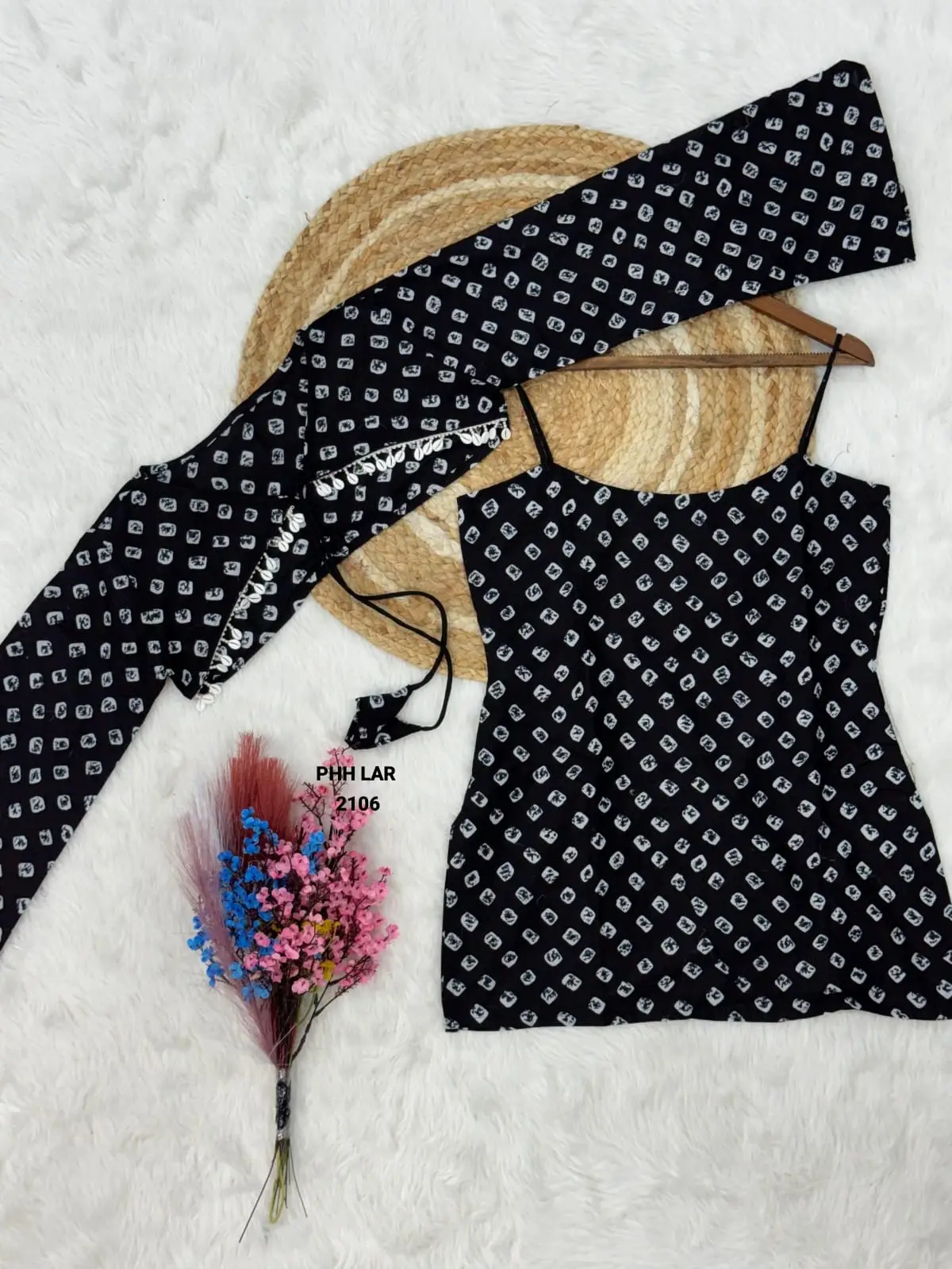 Heritage Pure Cotton Bandhej Print Sleeveless Kurti